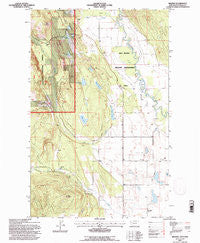 Rhodes Montana Historical topographic map, 1:24000 scale, 7.5 X 7.5 Minute, Year 1994