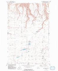 Rice Reservoir Montana Historical topographic map, 1:24000 scale, 7.5 X 7.5 Minute, Year 1954