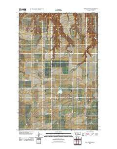 Rice Reservoir Montana Historical topographic map, 1:24000 scale, 7.5 X 7.5 Minute, Year 2011