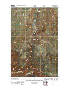 Riceville Montana Historical topographic map, 1:24000 scale, 7.5 X 7.5 Minute, Year 2011