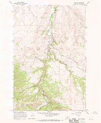 Riceville Montana Historical topographic map, 1:24000 scale, 7.5 X 7.5 Minute, Year 1967