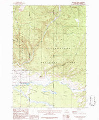Richards Creek Montana Historical topographic map, 1:24000 scale, 7.5 X 7.5 Minute, Year 1986