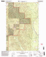 Richards Peak Montana Historical topographic map, 1:24000 scale, 7.5 X 7.5 Minute, Year 1999