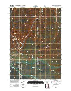 Richards Creek Montana Historical topographic map, 1:24000 scale, 7.5 X 7.5 Minute, Year 2011