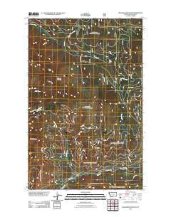 Richards Mountain Montana Historical topographic map, 1:24000 scale, 7.5 X 7.5 Minute, Year 2011