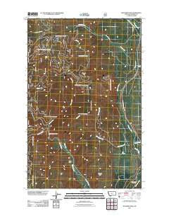Richards Peak Montana Historical topographic map, 1:24000 scale, 7.5 X 7.5 Minute, Year 2011