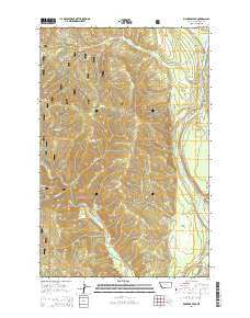 Richards Peak Montana Current topographic map, 1:24000 scale, 7.5 X 7.5 Minute, Year 2014