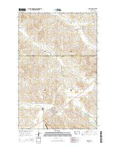 Richey Montana Current topographic map, 1:24000 scale, 7.5 X 7.5 Minute, Year 2014