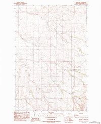 Richey SE Montana Historical topographic map, 1:24000 scale, 7.5 X 7.5 Minute, Year 1983