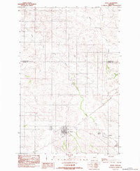 Richey Montana Historical topographic map, 1:24000 scale, 7.5 X 7.5 Minute, Year 1983