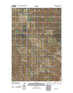 Richey SE Montana Historical topographic map, 1:24000 scale, 7.5 X 7.5 Minute, Year 2011