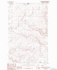 Richmond Reservoir NE Montana Historical topographic map, 1:24000 scale, 7.5 X 7.5 Minute, Year 1984