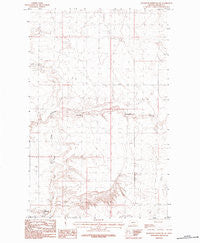 Richmond Reservoir SW Montana Historical topographic map, 1:24000 scale, 7.5 X 7.5 Minute, Year 1984
