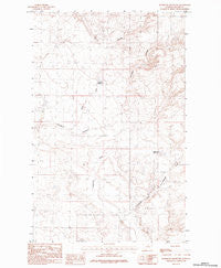 Richmond Reservoir Montana Historical topographic map, 1:24000 scale, 7.5 X 7.5 Minute, Year 1984