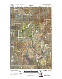 Richmond Reservoir Montana Historical topographic map, 1:24000 scale, 7.5 X 7.5 Minute, Year 2011