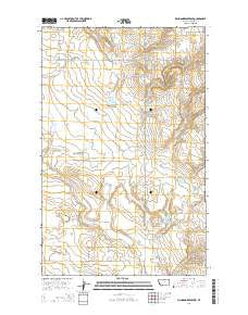 Richmond Reservoir Montana Current topographic map, 1:24000 scale, 7.5 X 7.5 Minute, Year 2014