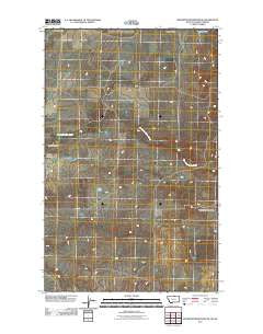 Richmond Reservoir NE Montana Historical topographic map, 1:24000 scale, 7.5 X 7.5 Minute, Year 2011