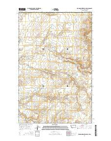 Richmond Reservoir NE Montana Current topographic map, 1:24000 scale, 7.5 X 7.5 Minute, Year 2014