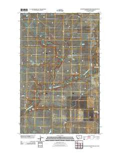 Richmond Reservoir NW Montana Historical topographic map, 1:24000 scale, 7.5 X 7.5 Minute, Year 2011