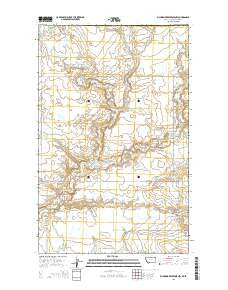 Richmond Reservoir NW Montana Current topographic map, 1:24000 scale, 7.5 X 7.5 Minute, Year 2014