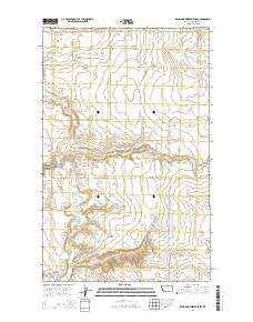 Richmond Reservoir SW Montana Current topographic map, 1:24000 scale, 7.5 X 7.5 Minute, Year 2014