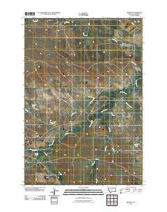 Ridgway Montana Historical topographic map, 1:24000 scale, 7.5 X 7.5 Minute, Year 2011