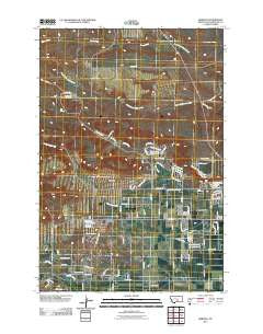 Rimrock Montana Historical topographic map, 1:24000 scale, 7.5 X 7.5 Minute, Year 2011
