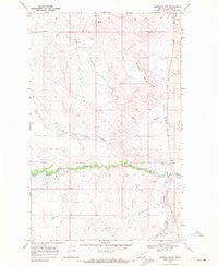 Rimrock Butte Montana Historical topographic map, 1:24000 scale, 7.5 X 7.5 Minute, Year 1968