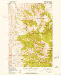 Rimrock Divide Montana Historical topographic map, 1:24000 scale, 7.5 X 7.5 Minute, Year 1951