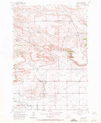 Rimrock Montana Historical topographic map, 1:24000 scale, 7.5 X 7.5 Minute, Year 1956