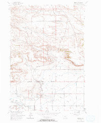 Rimrock Montana Historical topographic map, 1:24000 scale, 7.5 X 7.5 Minute, Year 1956