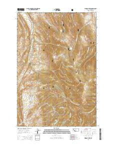 Rimrock Divide Montana Current topographic map, 1:24000 scale, 7.5 X 7.5 Minute, Year 2014