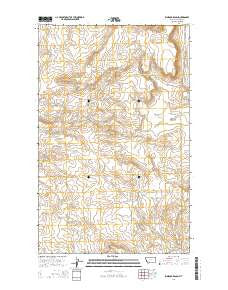 Rimrock Ranch Montana Current topographic map, 1:24000 scale, 7.5 X 7.5 Minute, Year 2014