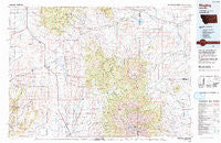 Ringling Montana Historical topographic map, 1:100000 scale, 30 X 60 Minute, Year 1993