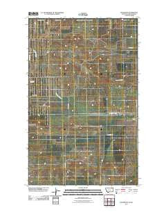 Roanwood Montana Historical topographic map, 1:24000 scale, 7.5 X 7.5 Minute, Year 2011