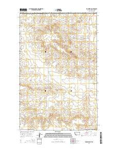 Roanwood Montana Current topographic map, 1:24000 scale, 7.5 X 7.5 Minute, Year 2014