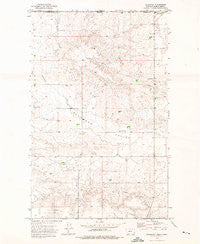 Roanwood Montana Historical topographic map, 1:24000 scale, 7.5 X 7.5 Minute, Year 1973