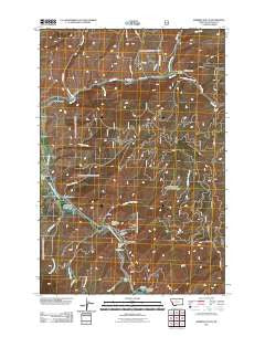 Robbins Gulch Montana Historical topographic map, 1:24000 scale, 7.5 X 7.5 Minute, Year 2011