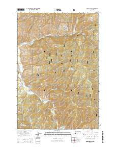 Robbins Gulch Montana Current topographic map, 1:24000 scale, 7.5 X 7.5 Minute, Year 2014
