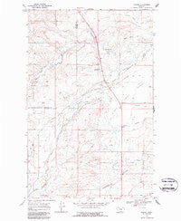 Robere Montana Historical topographic map, 1:24000 scale, 7.5 X 7.5 Minute, Year 1968