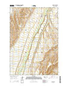 Roberts Montana Current topographic map, 1:24000 scale, 7.5 X 7.5 Minute, Year 2014