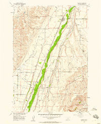 Roberts Montana Historical topographic map, 1:24000 scale, 7.5 X 7.5 Minute, Year 1956