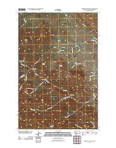 Roberts Mountain Montana Historical topographic map, 1:24000 scale, 7.5 X 7.5 Minute, Year 2011