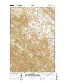 Roberts Mountain Montana Current topographic map, 1:24000 scale, 7.5 X 7.5 Minute, Year 2014