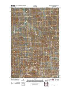 Robertson School Montana Historical topographic map, 1:24000 scale, 7.5 X 7.5 Minute, Year 2011