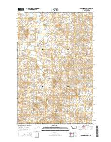 Robertson School Montana Current topographic map, 1:24000 scale, 7.5 X 7.5 Minute, Year 2014