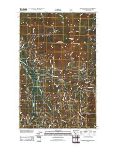 Robinson Mountain Montana Historical topographic map, 1:24000 scale, 7.5 X 7.5 Minute, Year 2011
