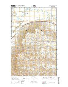 Robinson Ranch Montana Current topographic map, 1:24000 scale, 7.5 X 7.5 Minute, Year 2014
