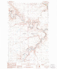 Rock City Montana Historical topographic map, 1:24000 scale, 7.5 X 7.5 Minute, Year 1985