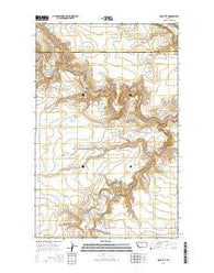 Rock City Montana Current topographic map, 1:24000 scale, 7.5 X 7.5 Minute, Year 2014